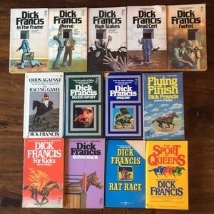 13 Dick Francis Vintage Paperbacks Murder Mystery Book Collection 70s 80s